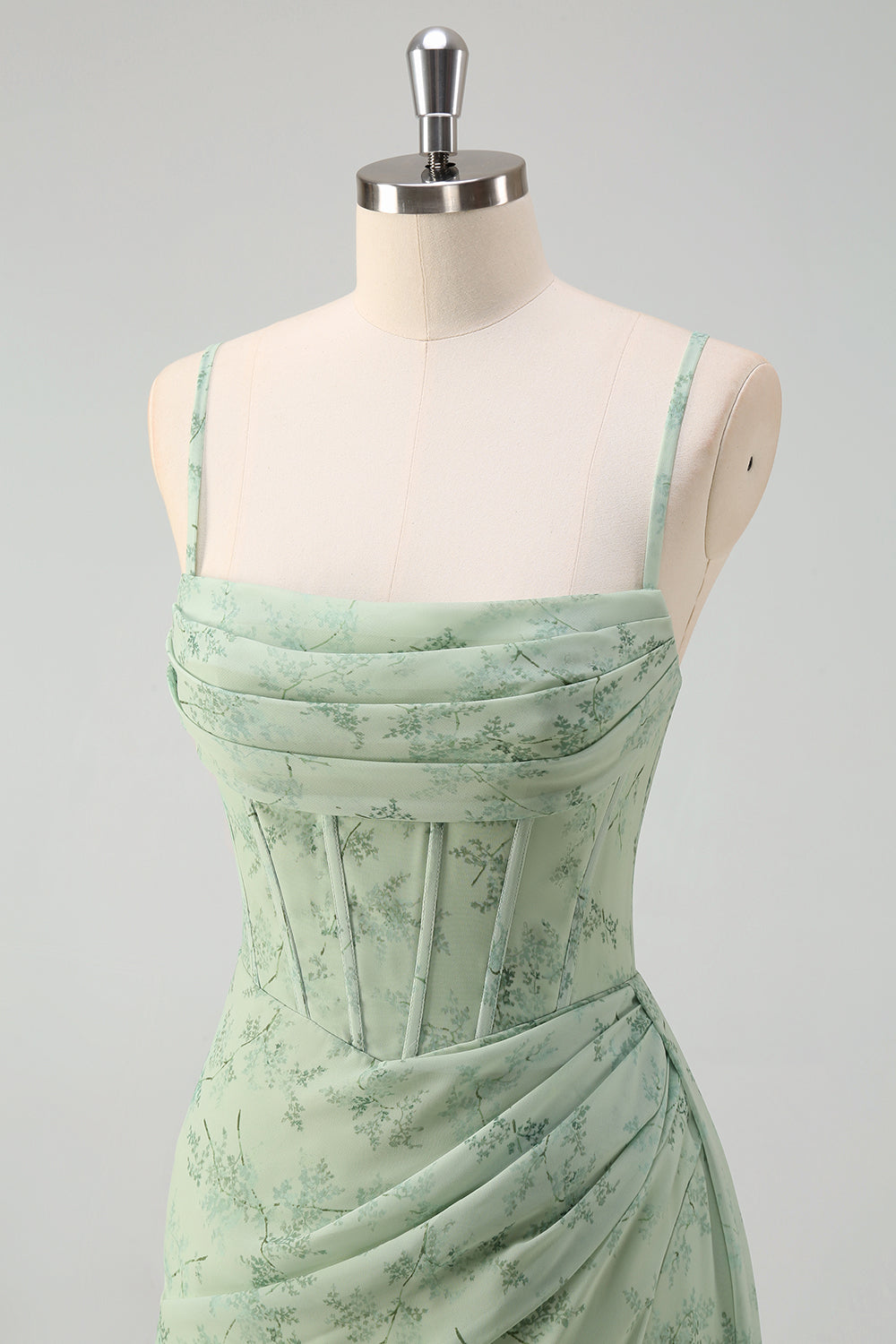Floral Corset Bridesmaid Dress