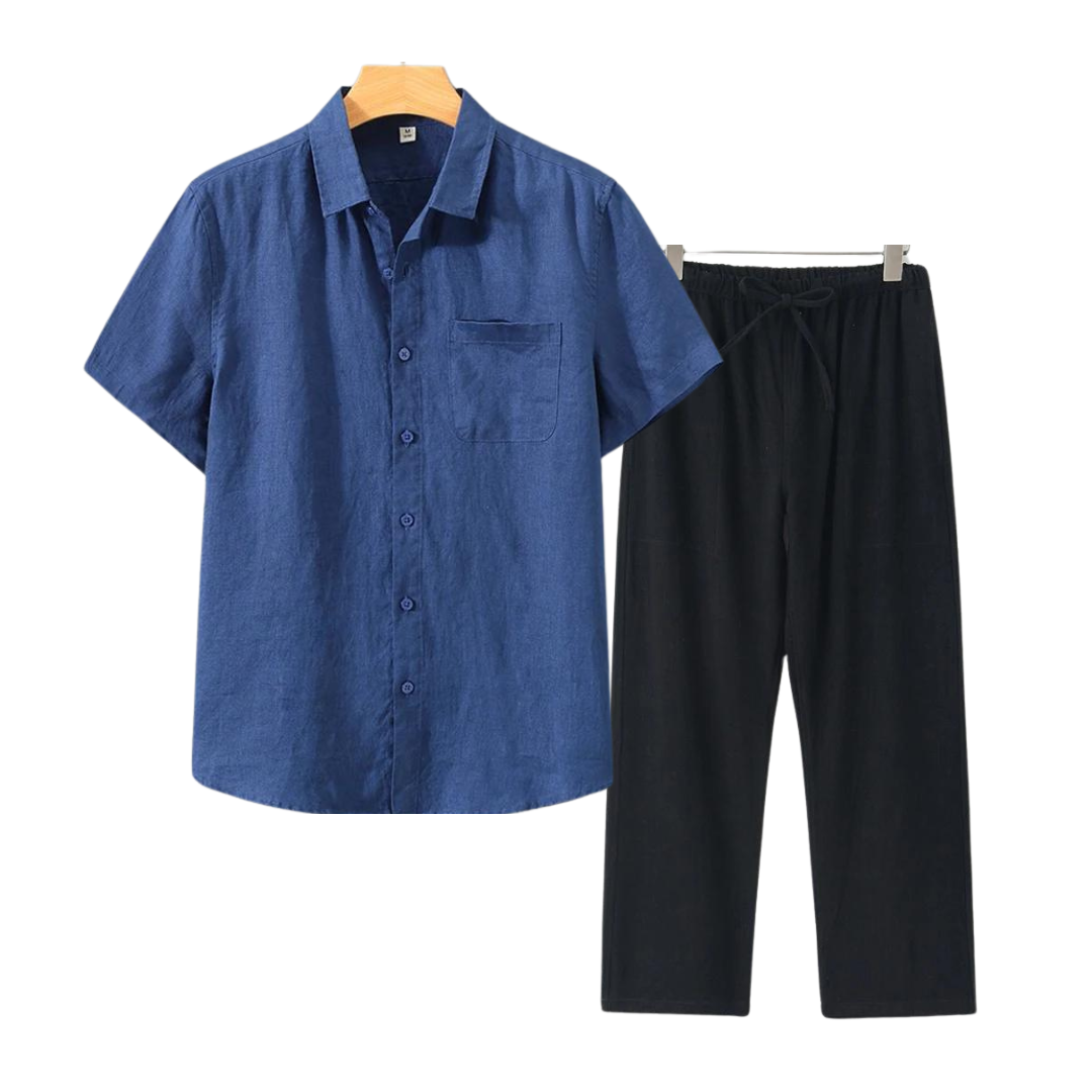 ÉCLAIR Linen Set (Short Sleeves)