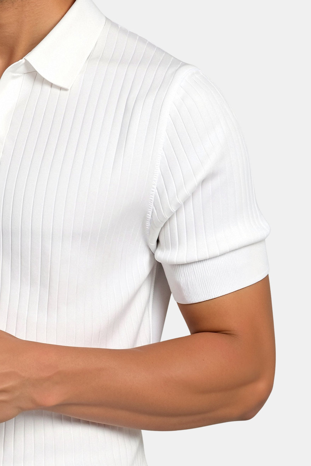 Ribbed Cotton Polo