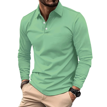 ÉTIENNE | LUXE LONGSLEEVE POLO FOR MEN