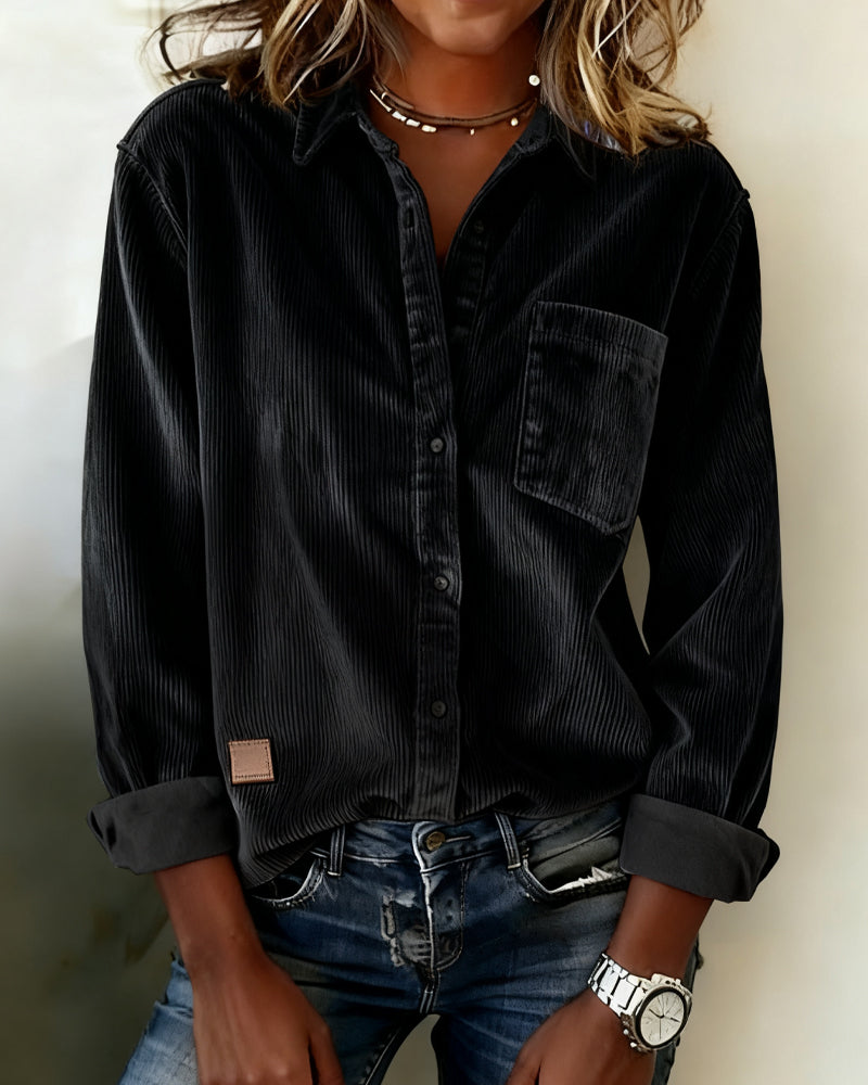 Shirt Modieus Corduroy Collar