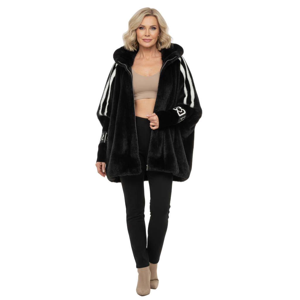 Aria | Brielle Faux Fur Hooded Jacket