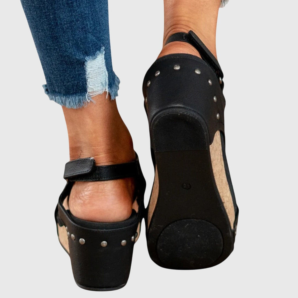 Adjustable Wedge Comfort Sandals