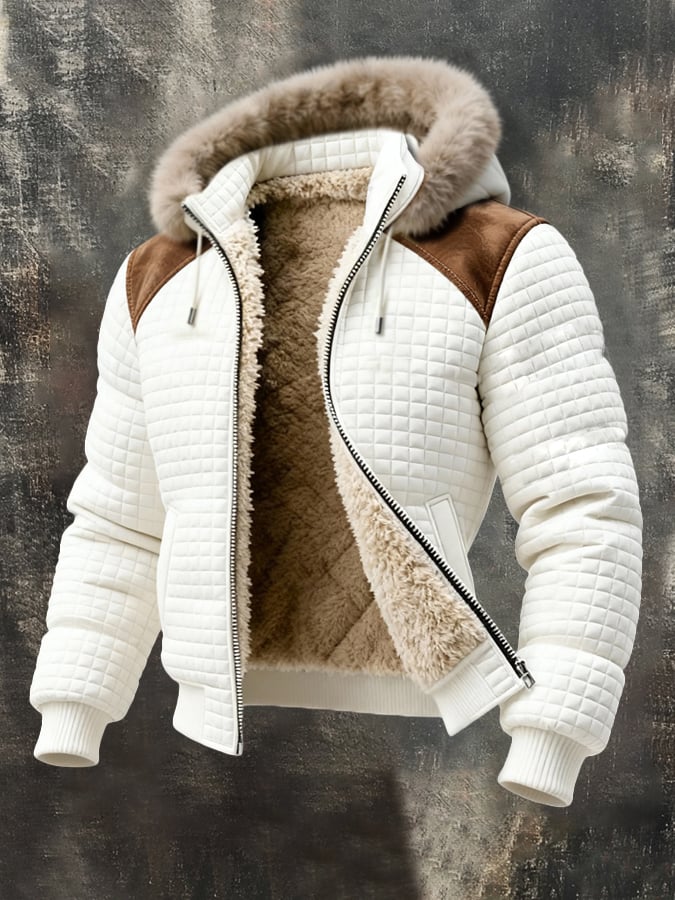 Warm Retro Waffle Outdoor Jacket