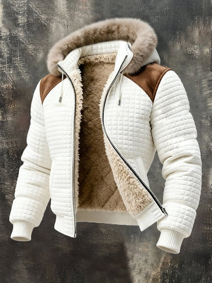Warm Retro Waffle Outdoor Jacket