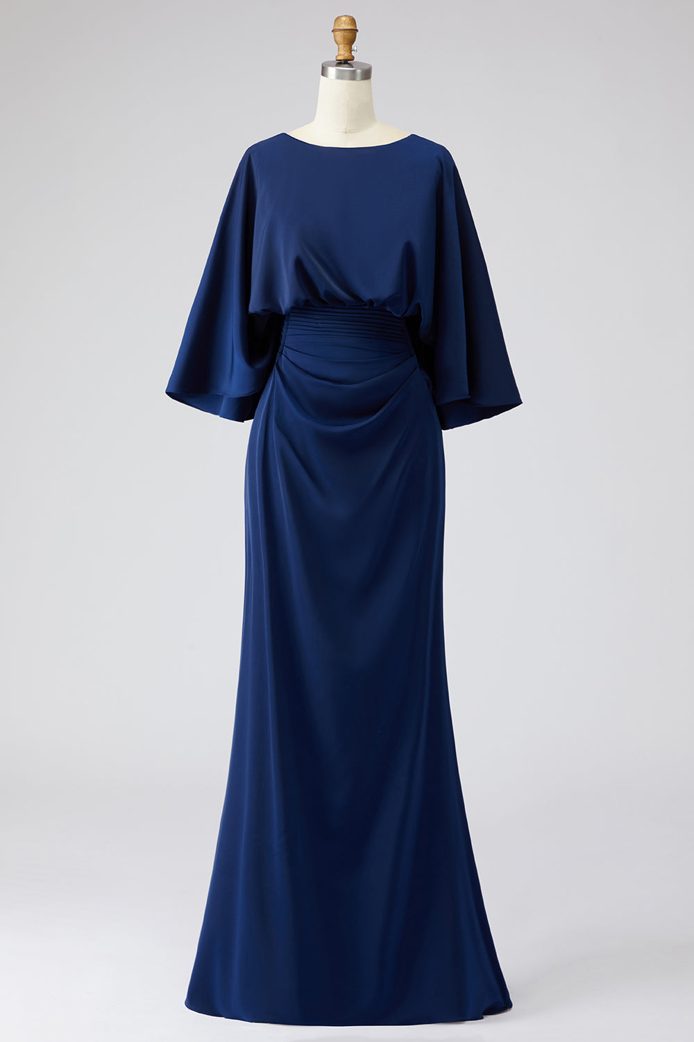 Boat Neck Mother of the Bride Dress