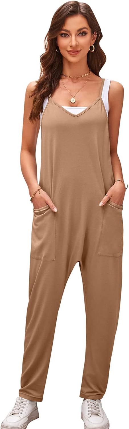 SotRong Harem Pants for Women Summer Loose Bohemian Jersey Sleeveless Casual Beach Holiday Travel Harem Pants