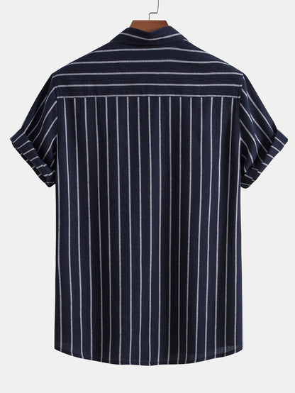 Striped Shirt & Relaxed Trousers Set