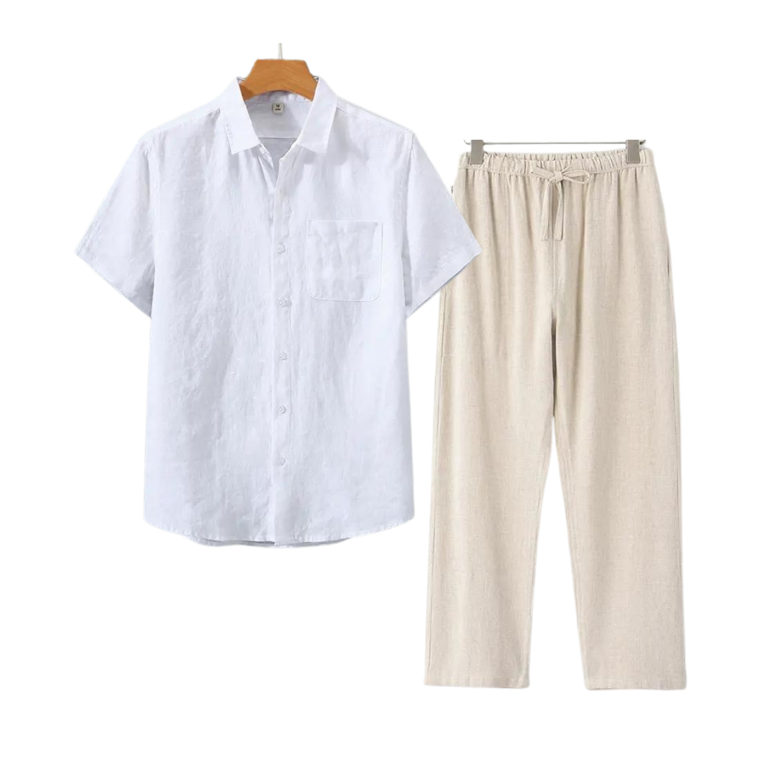 ÉCLAIR Linen Set (Short Sleeves)