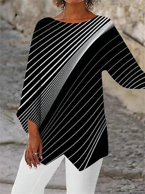 Alayah™ | Elegant Crew Neck Top