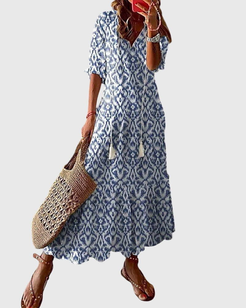 Boho Vintage Summer Dress