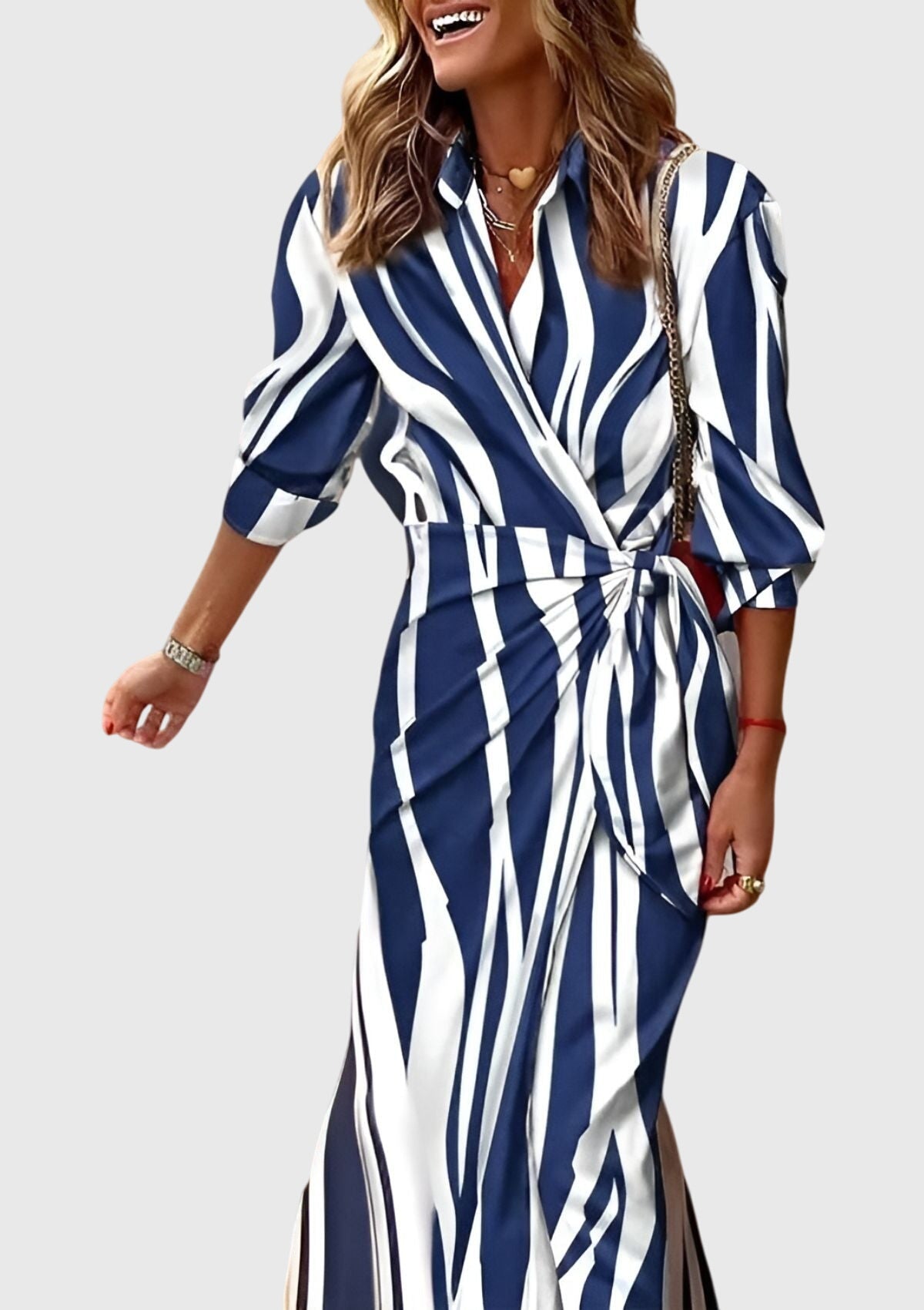 Printed Wrap Dress