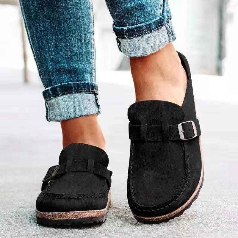 Platform Suede Comfort Sandals