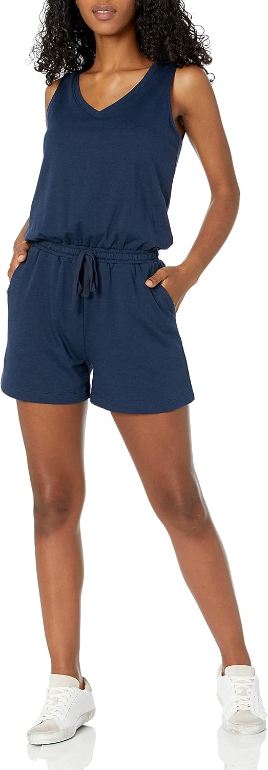 Amazon Essentials Studio Terry Women's Fleece Romper