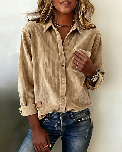 Shirt Modieus Corduroy Collar