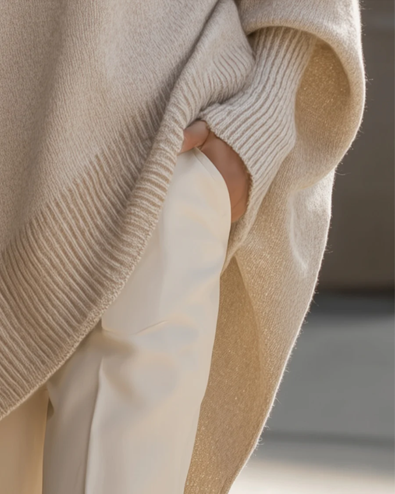 Round Neck Loose Medium Sweater