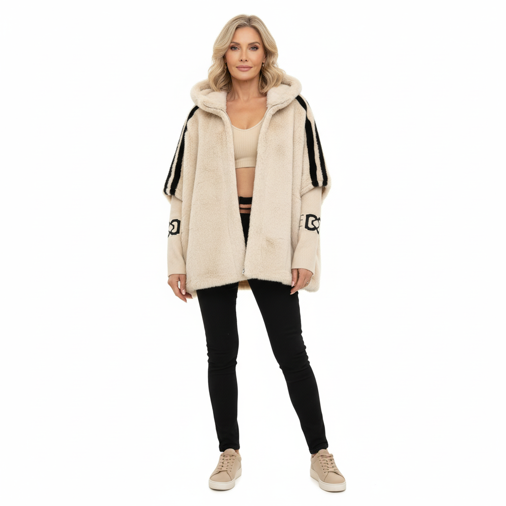 Aria | Brielle Faux Fur Hooded Jacket