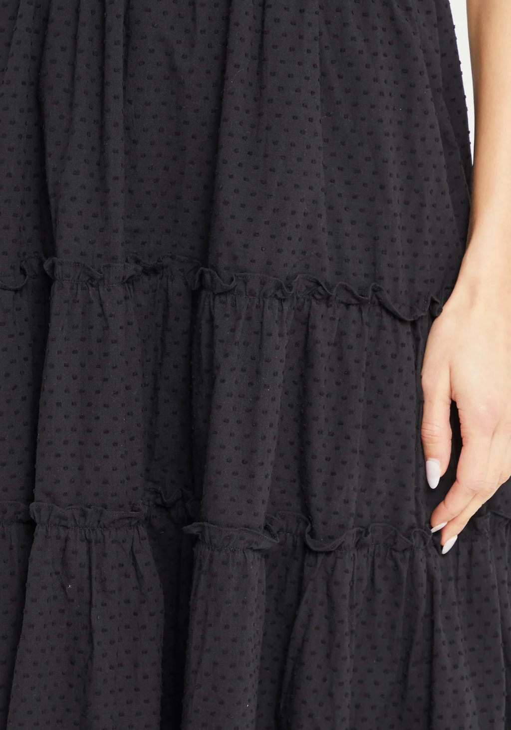 Smocked Ruffle Sleeve Maxi Dress