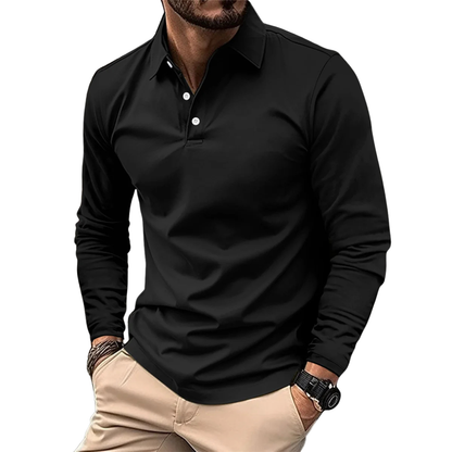 ÉTIENNE | LUXE LONGSLEEVE POLO FOR MEN