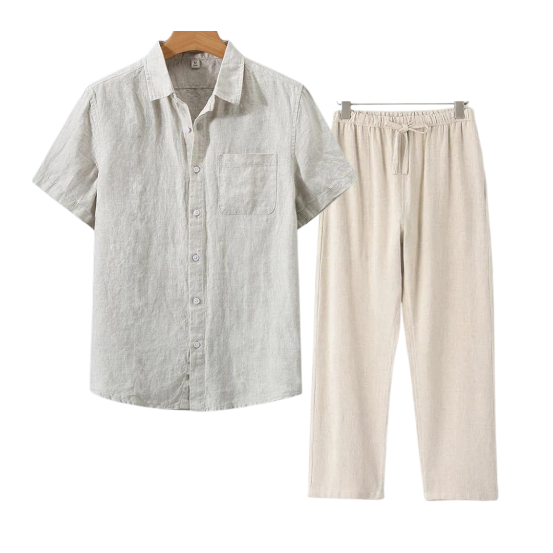 ÉCLAIR Linen Set (Short Sleeves)