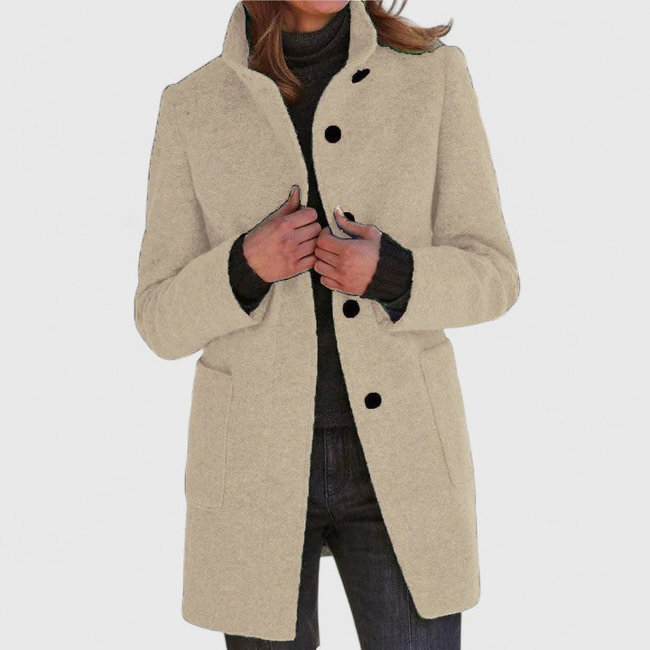 Elena – Classic Wool Blend Coat