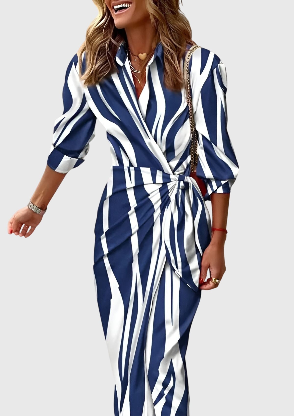 Printed Wrap Dress