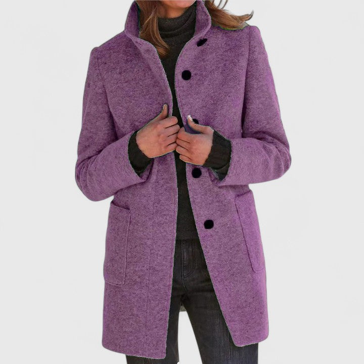 Elena – Classic Wool Blend Coat