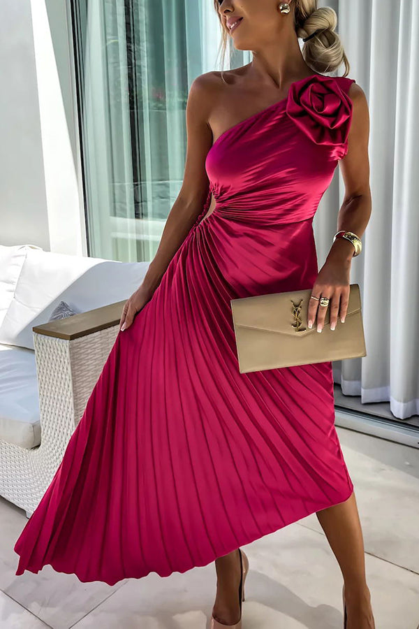 Lizbeth - Dress with Floral Shoulders