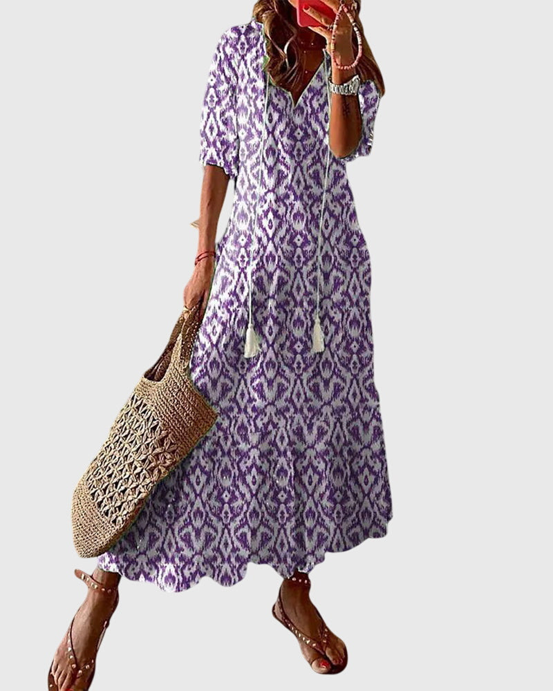 Boho Vintage Summer Dress