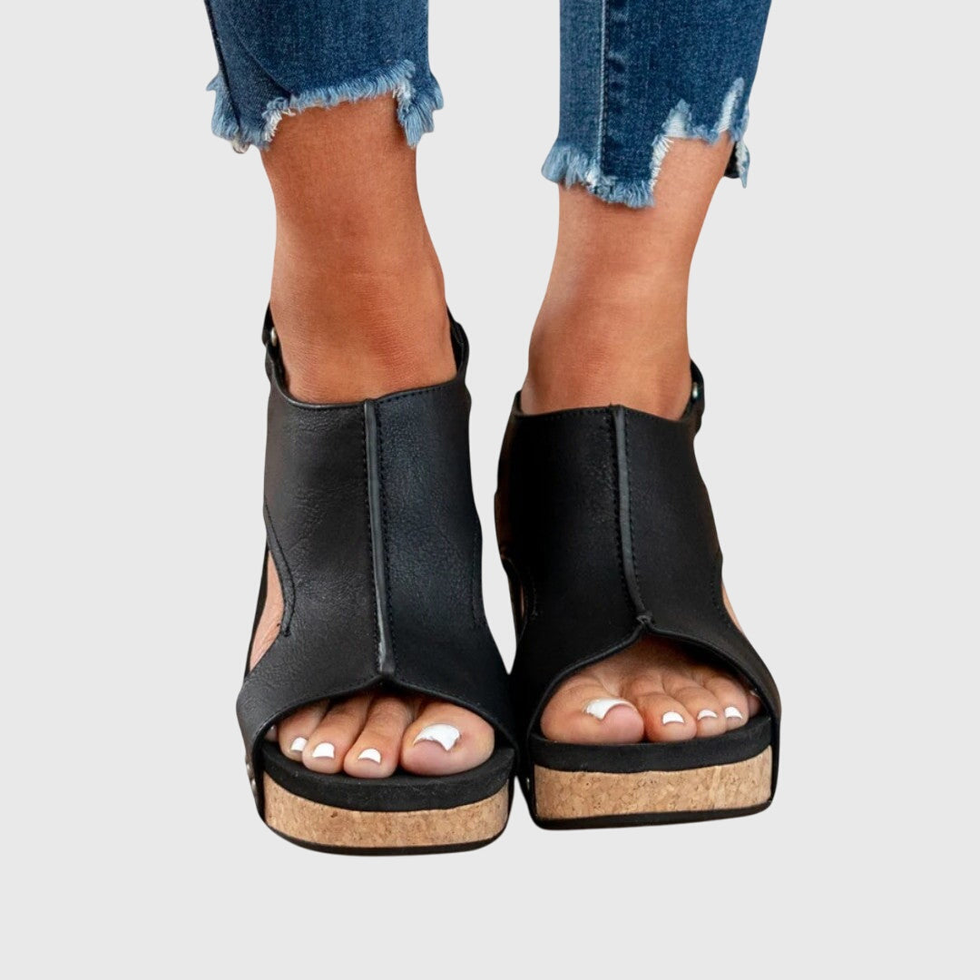 Adjustable Wedge Comfort Sandals