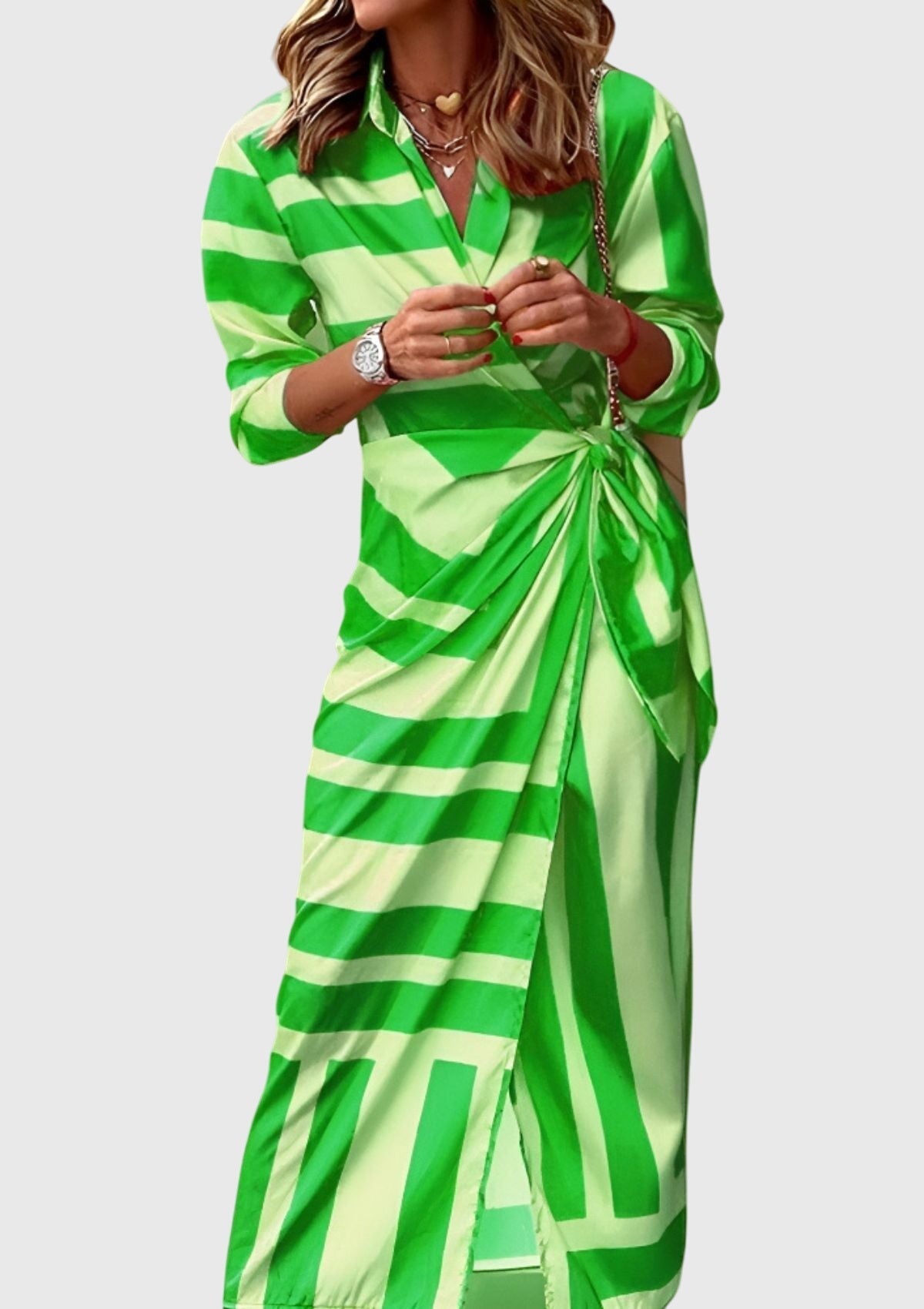 Printed Wrap Dress