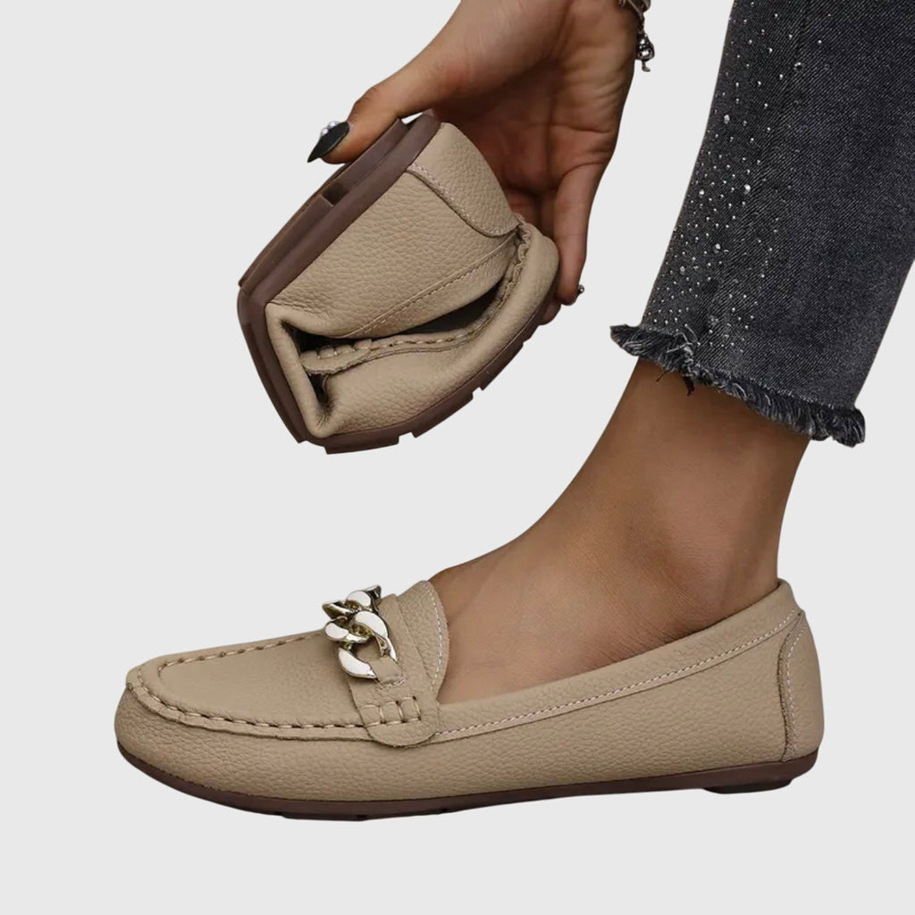 Gold Chain Comfort Loafers