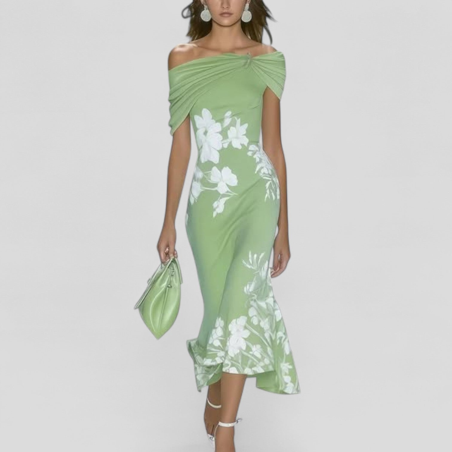 Printed Midi Dress