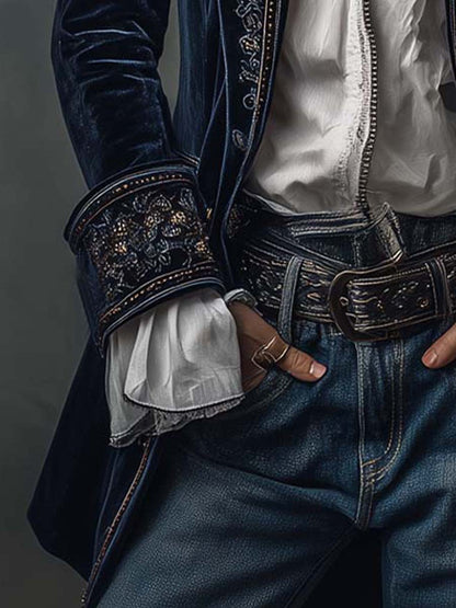 Mary | Navy Polyester  Jacket