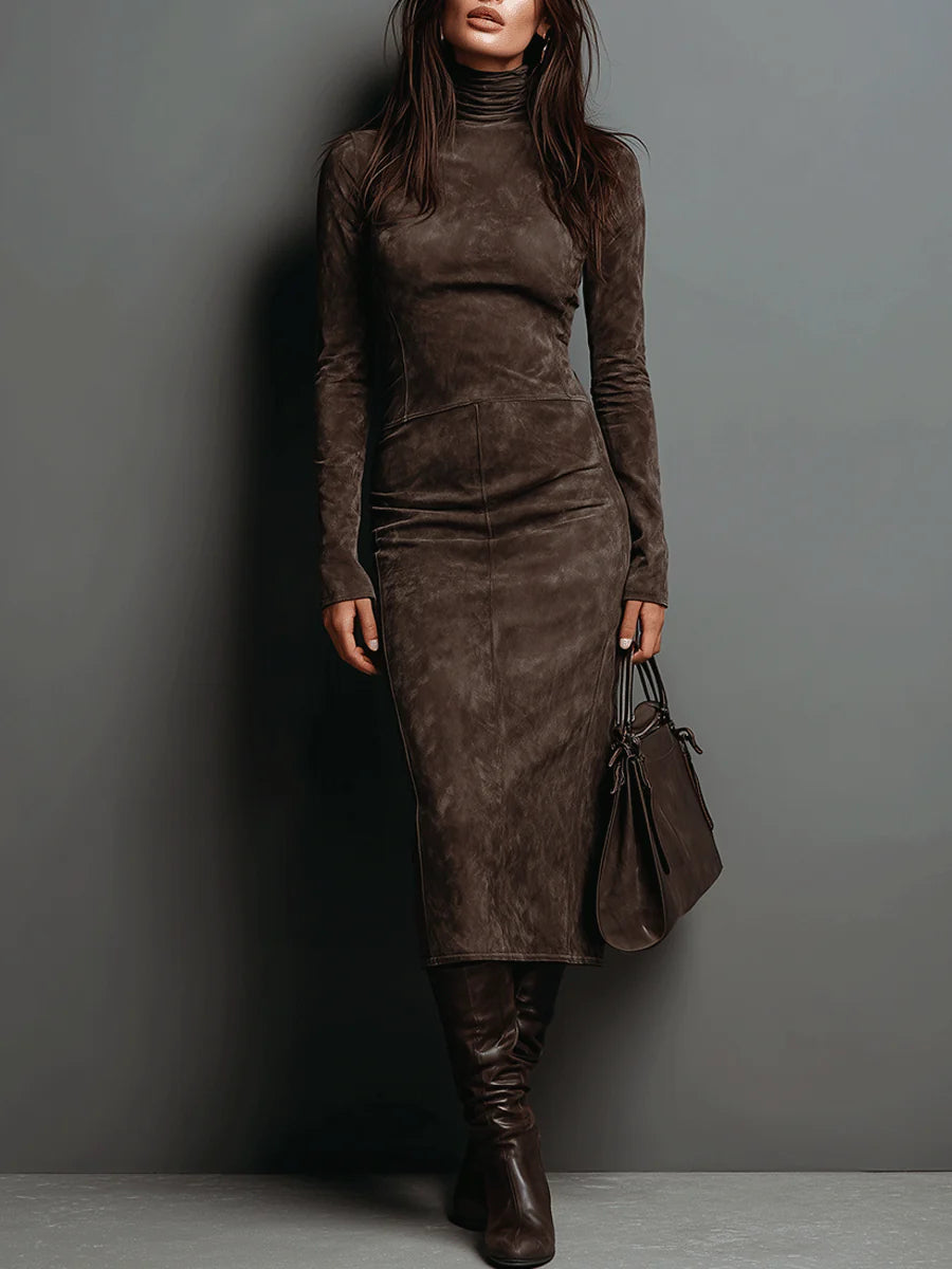 Midi Dress with Long Sleeves