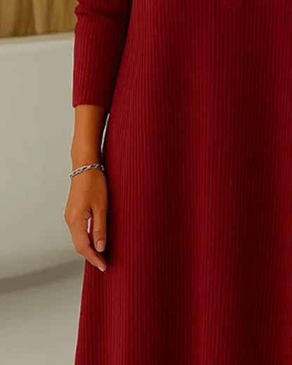 Loose Ribbed Maxi Dress