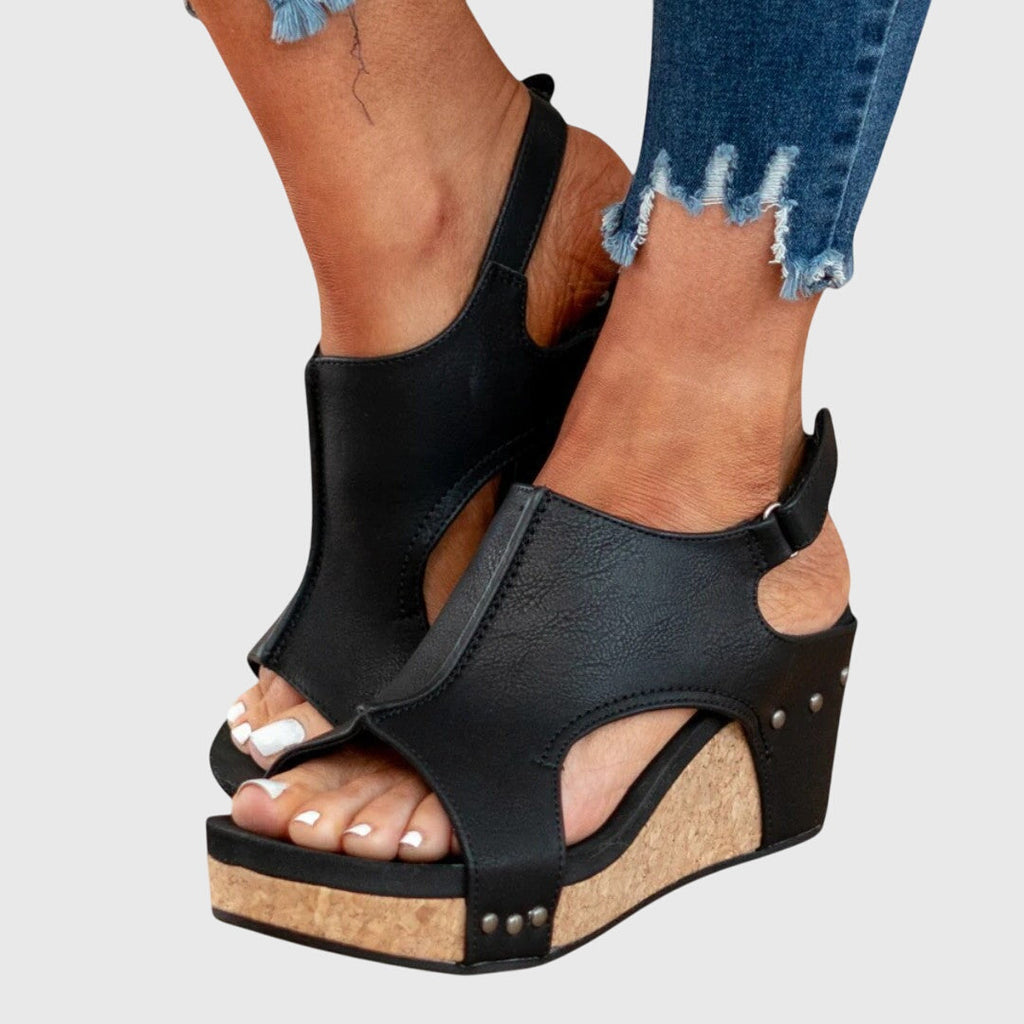 Adjustable Wedge Comfort Sandals