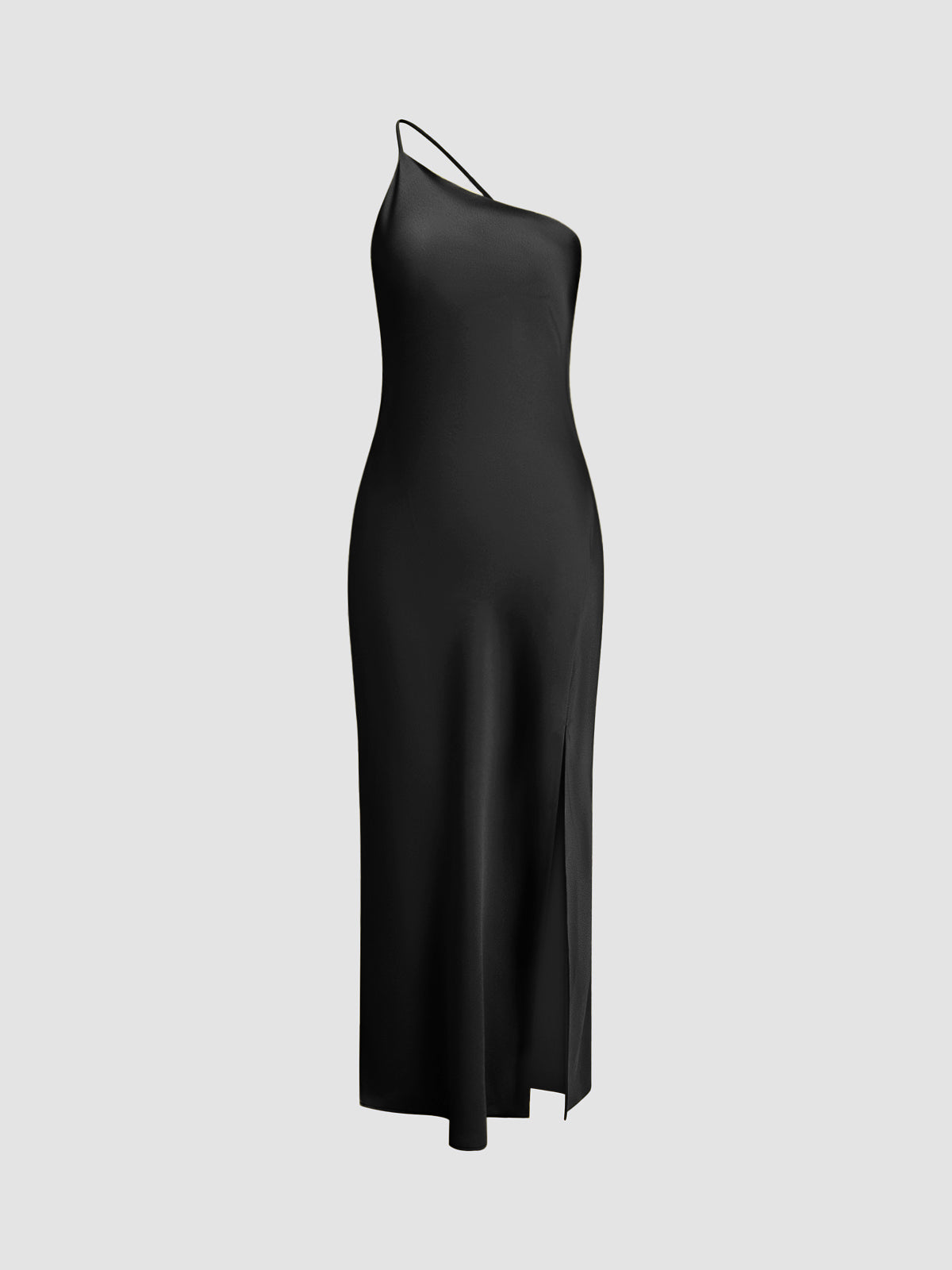 Women’s Open Back Satin Maxi Dress