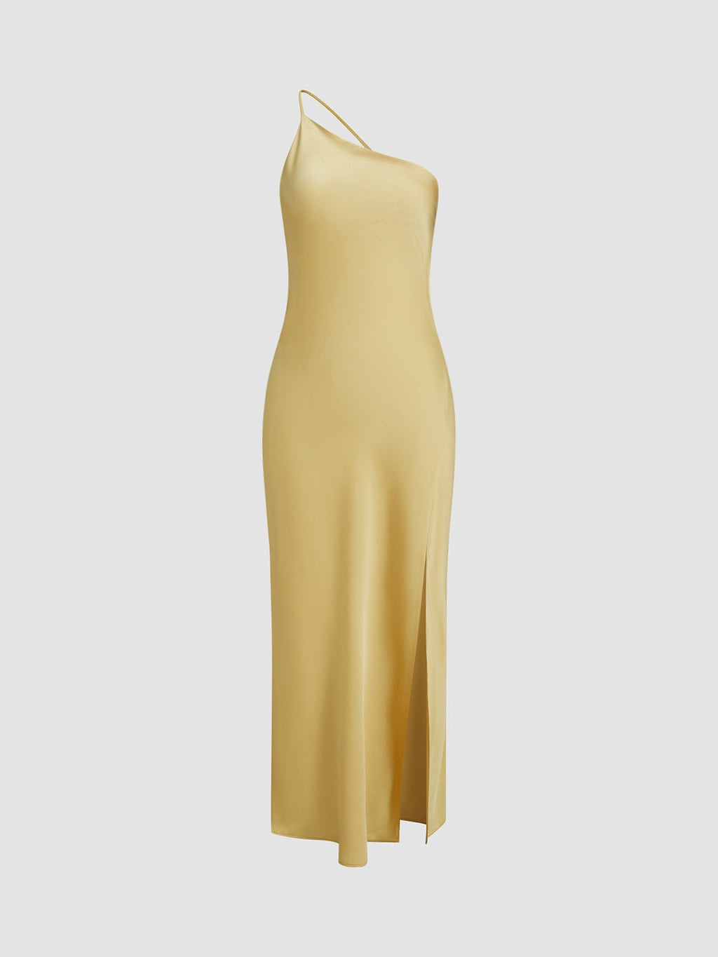 Women’s Open Back Satin Maxi Dress