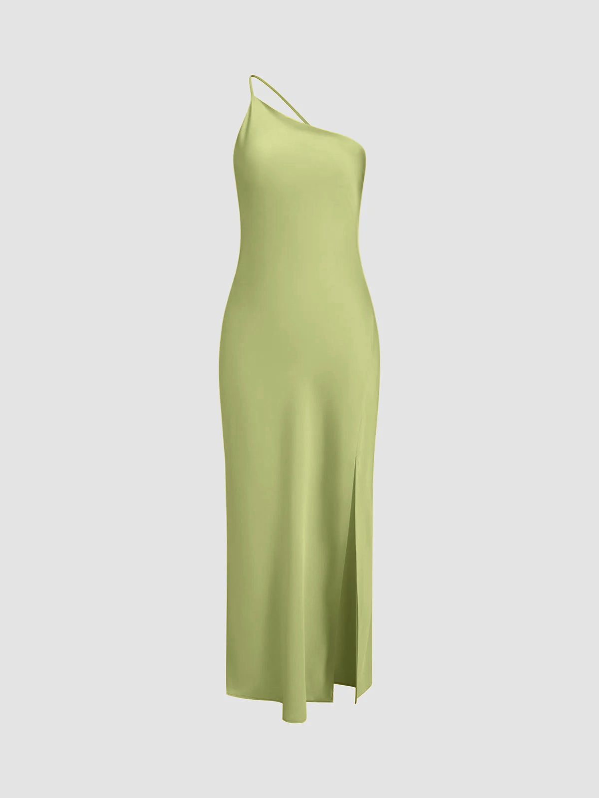 Women’s Open Back Satin Maxi Dress