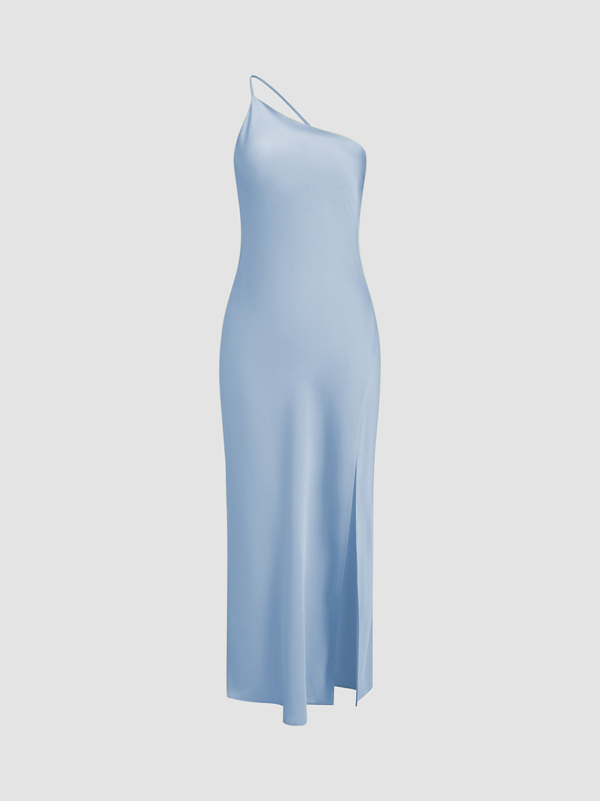 Women’s Open Back Satin Maxi Dress
