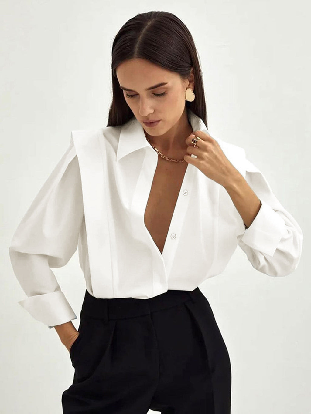 Women’s Oversized Button Down Shirt