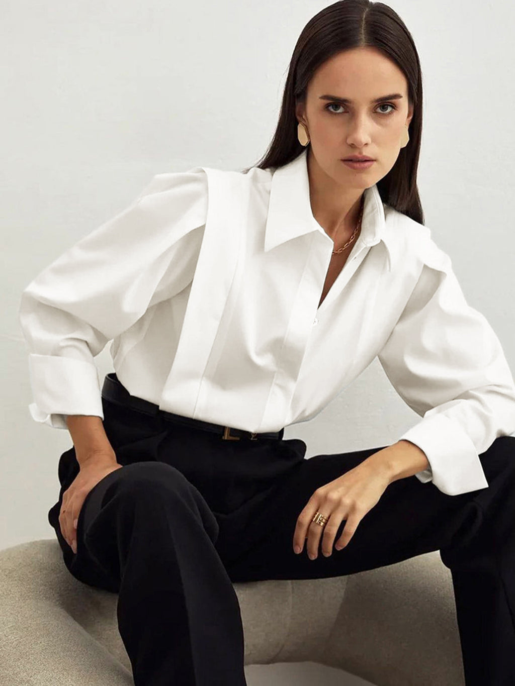 Women’s Oversized Button Down Shirt