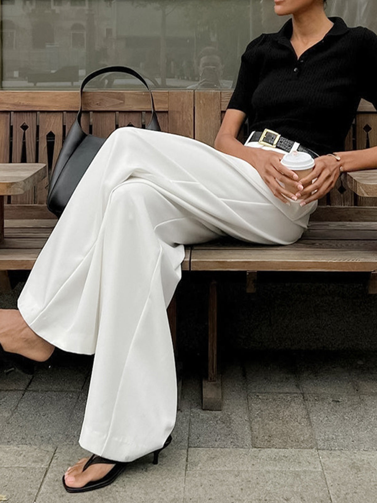 Women’s Solid Wide Leg Pants