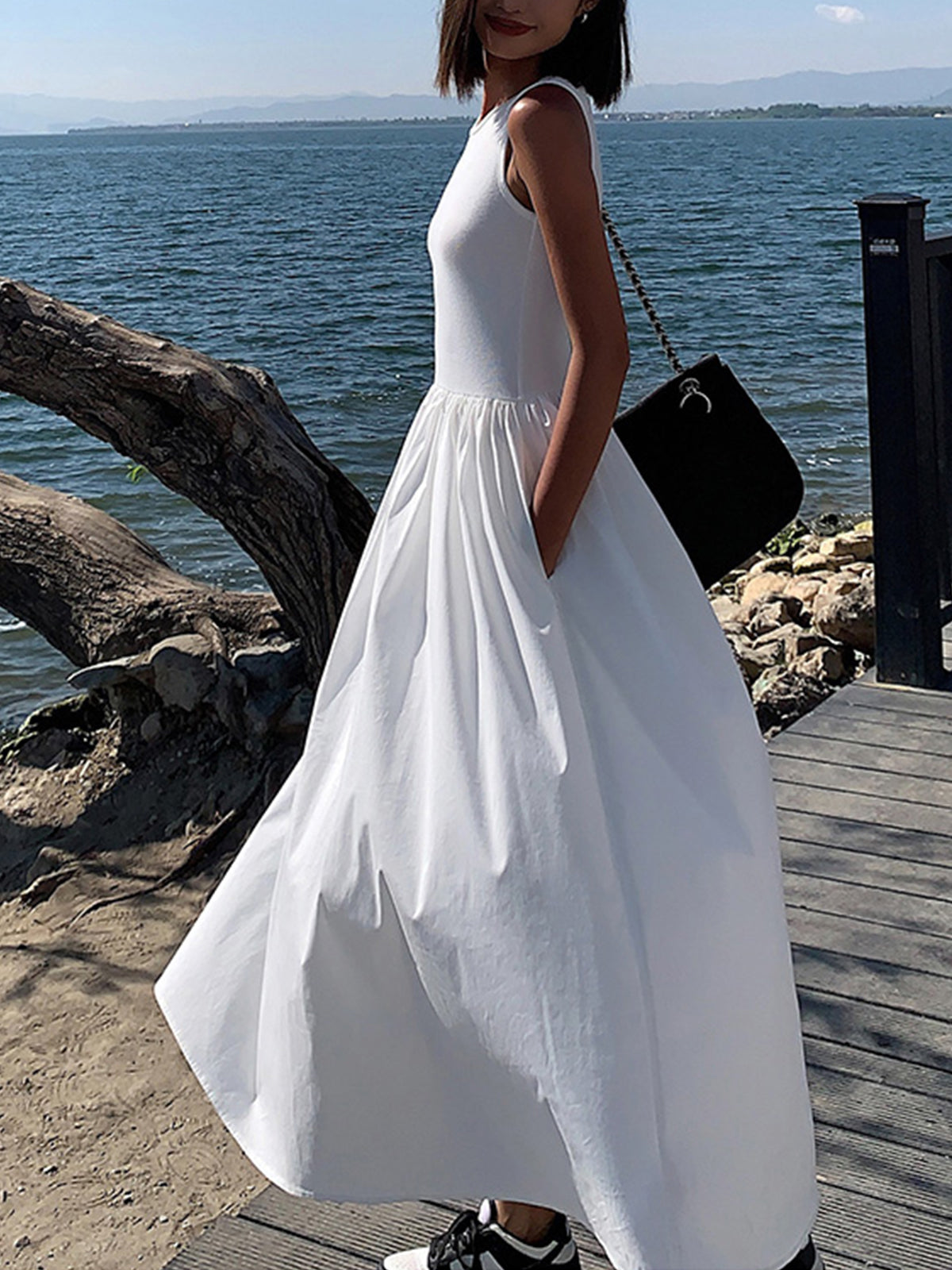 Women’s Crew Neck Maxi Dress