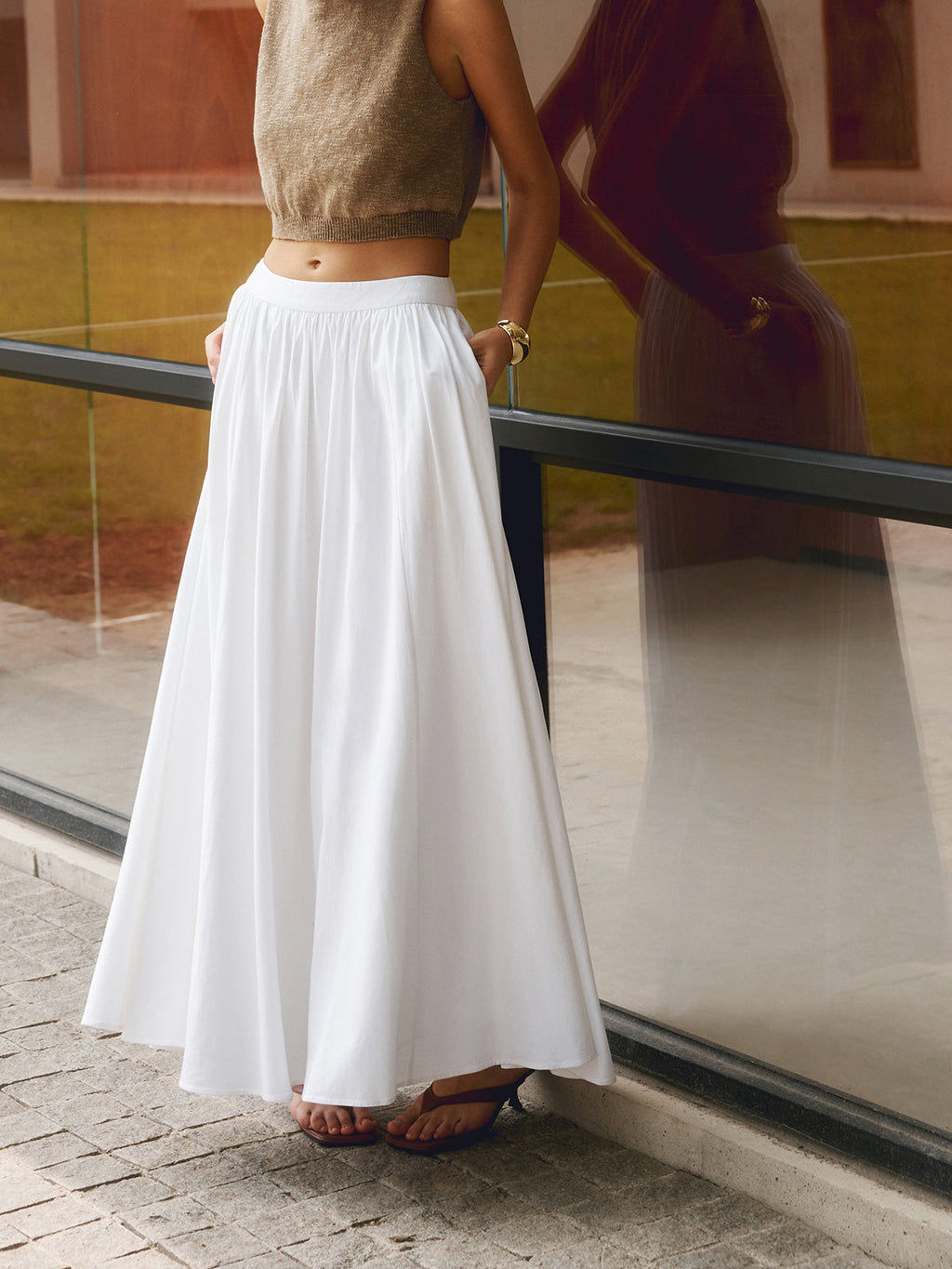 Women’s Pleated Maxi Skirt