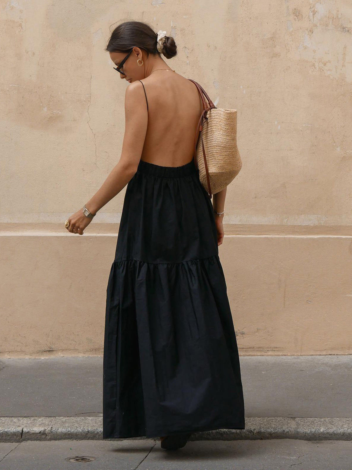 Women’s Backless Maxi Dress
