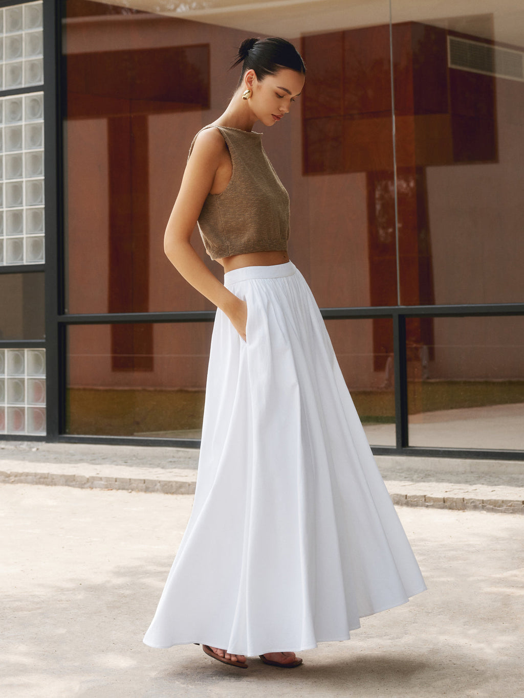 Women’s Pleated Maxi Skirt