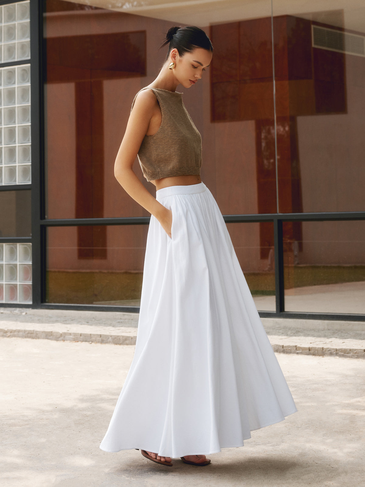 Women’s Pleated Maxi Skirt
