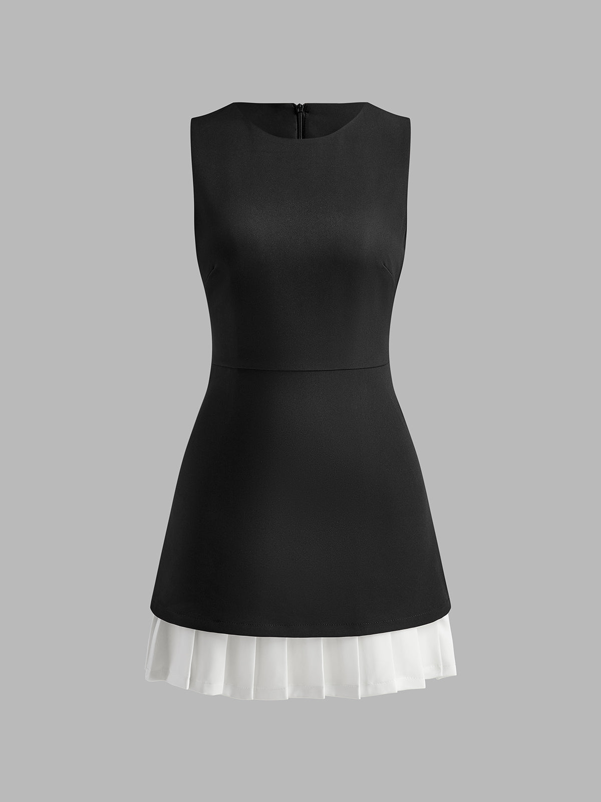 Women’s Two-Tone Pleated Mini Dress